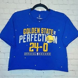 Golden State Warriors Crop Tee